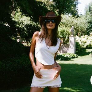 Amelie Teje Bloom Skort in Ivory NWT (ASO Revolve)